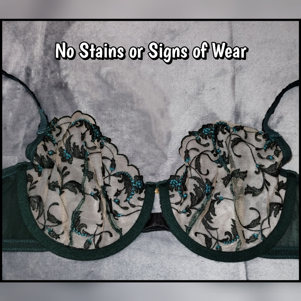 Wacoal Dramatic Interlude Underwire Lace Bra 34d … - image 7